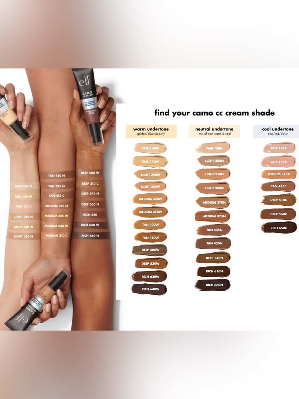e.l.f. Camo CC Cream Foundation (Light 205 N - exp: 05/2027) NIB 30 g / 1 oz - Picture 5 of 5